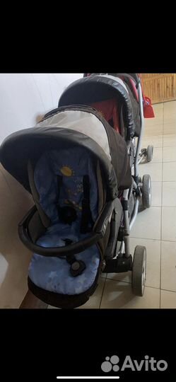 Коляска для двойни peg perego