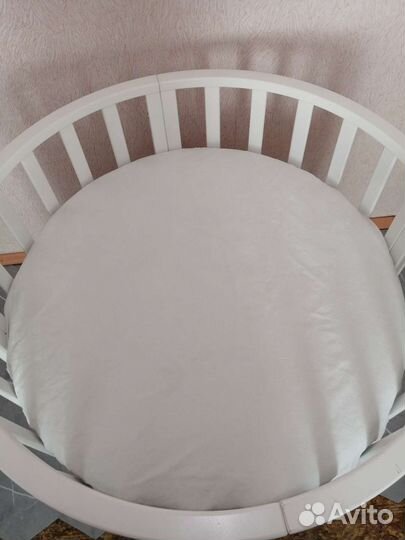 Матрас в круглую кроватку