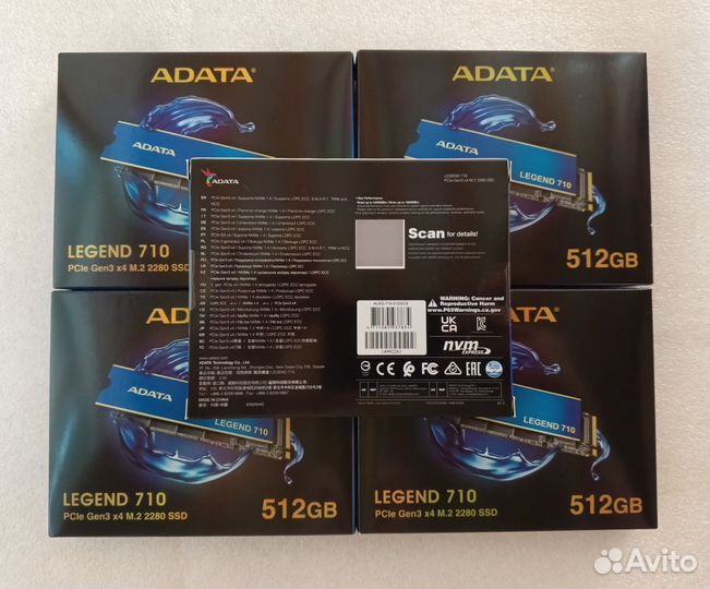 Новый SSD NVMe adata 512 GB