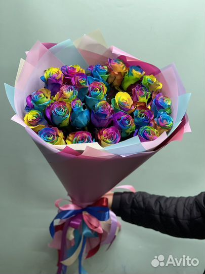 Радужные розы Эквадорские