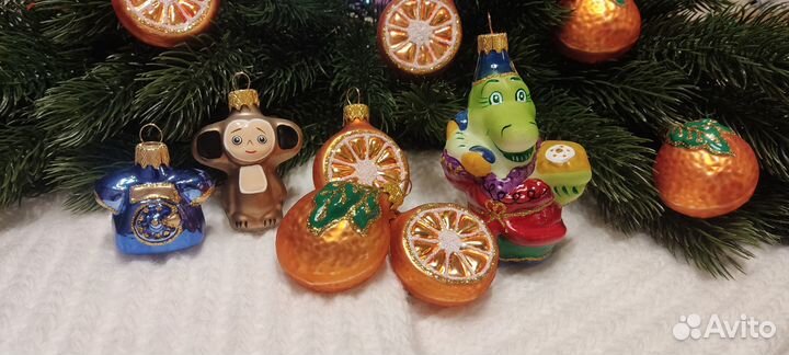 Елочные игрушки стекло