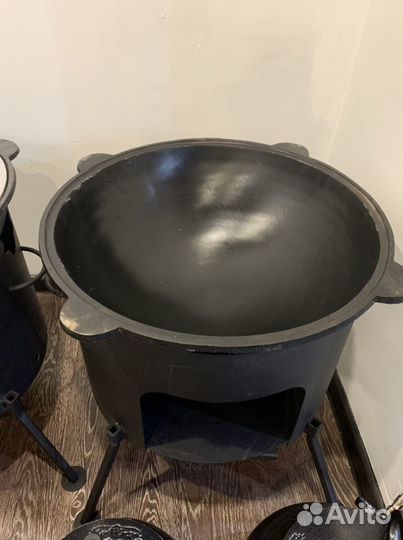 Чугунный казан Узбекистан 16 л. + печь