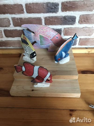 Коллекция рыб из дерева Германия