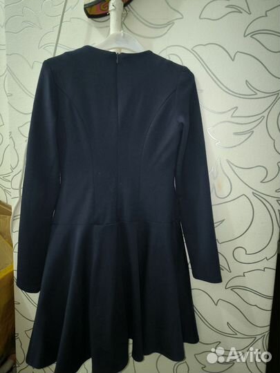 Школьная, форма. Платье школьное синее 146