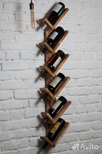 Вертикальная винная полка (держатель для бутылок)