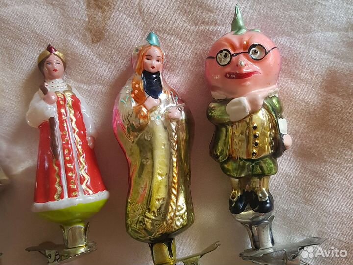 Елочные игрушки СССР на прищепке