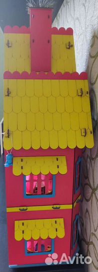 Домик кукольный деревянный