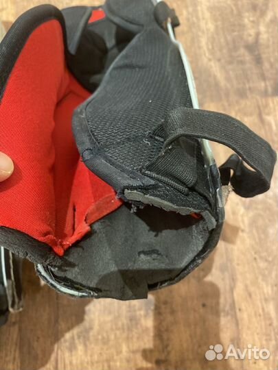 Щитки хоккейные, 17 размер, взрослые, Bauer, б/у