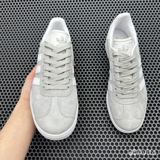 Кроссовки Adidas Gazelle GS Grey White