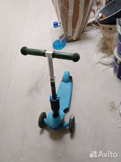 Самокат детский трехколесный, колеса светятся