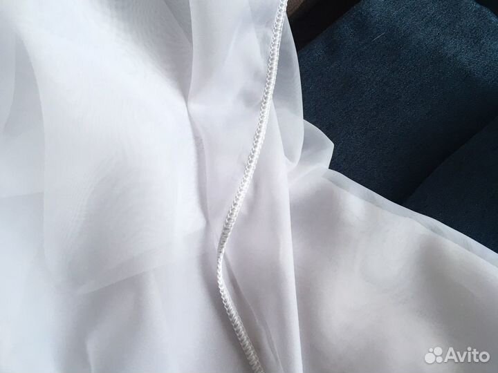 Вуаль белоснежная с утяжелителем (325 см) Турция