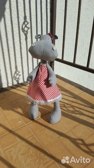 Бегемотик ручной работы