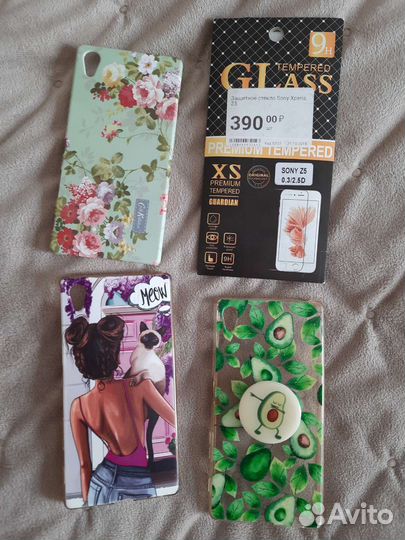 Sony xperia z5. Защитное стекло и чехлы