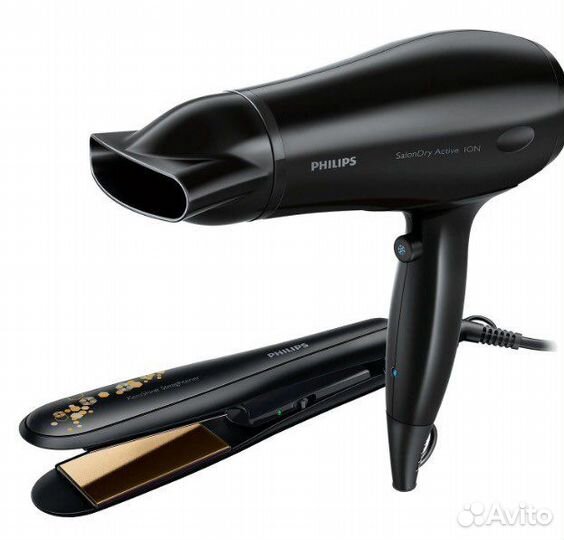 Набор подарочный (фен + щипцы) Philips