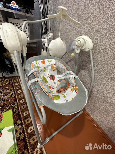 Электрокачели и шезлонг 2 в 1