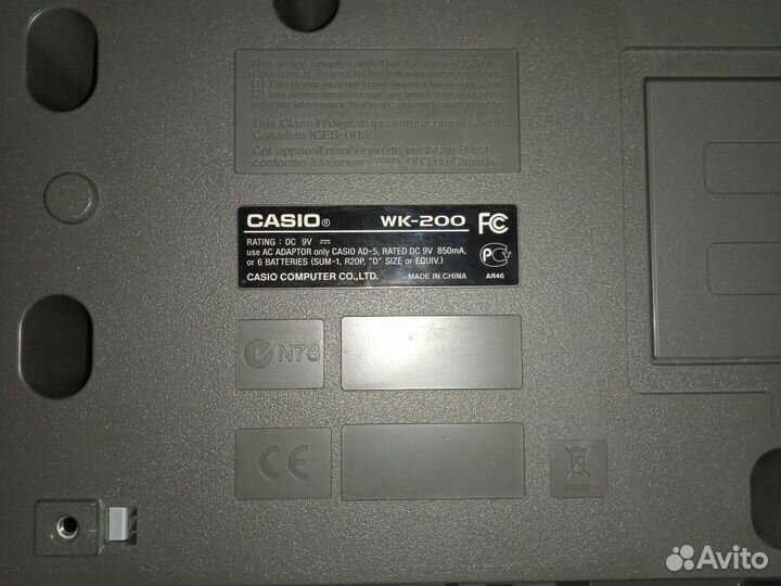 Синтезатор casio wk200