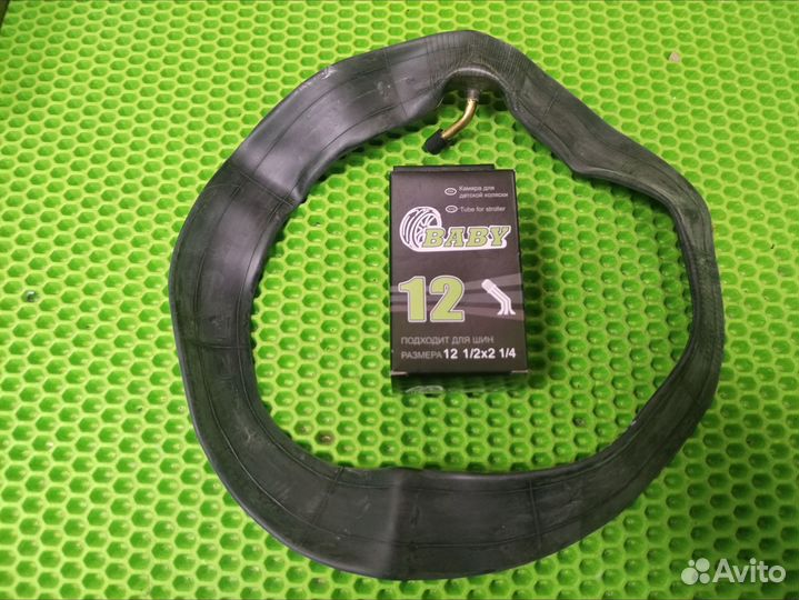 Камера d 12 на детскую коляску, кривой ниппель