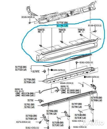 Накладка порога LX570