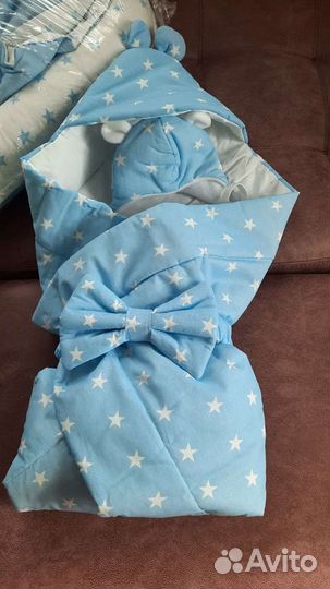 Комплект на выписку 18 предмет бортики осень весна