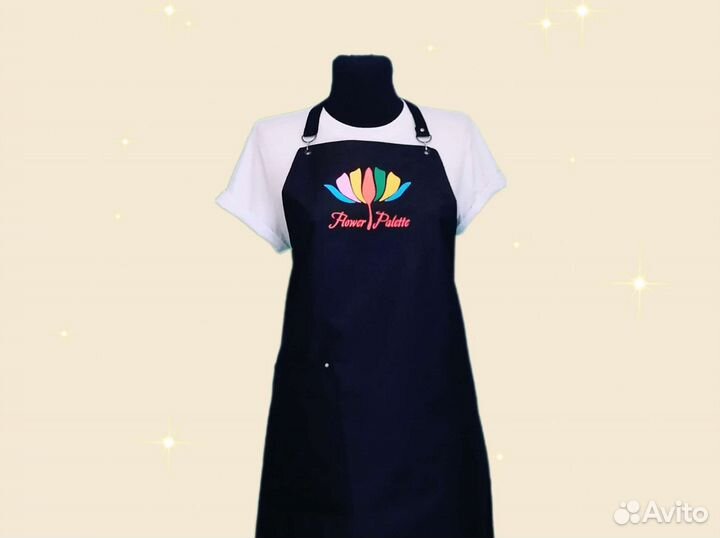 Фартук для флориста с логотипом