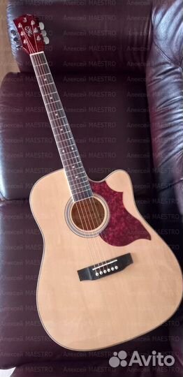 Акустическая гитара 41 дюйм с вырезом Новая