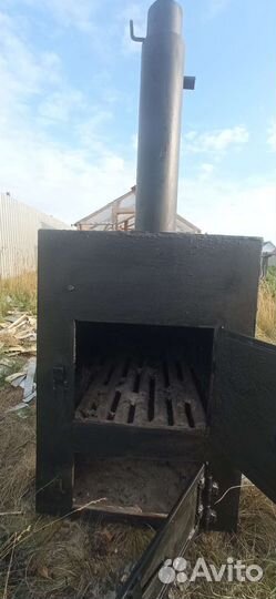 Печка для отопления дома и гаража 2 в 1