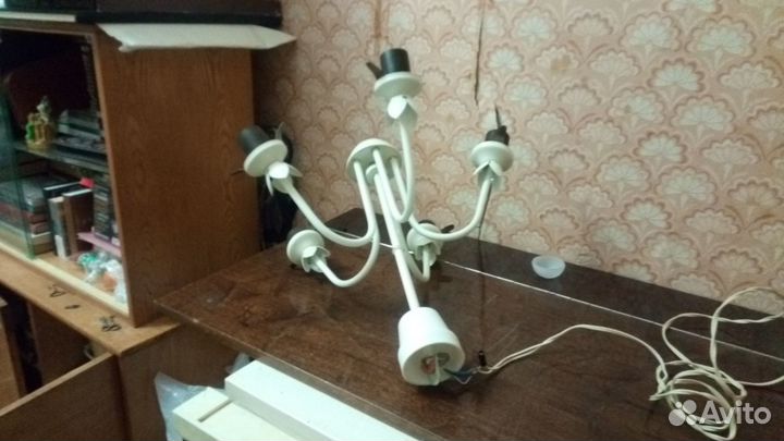 Люстра потолочная пяти рожковая