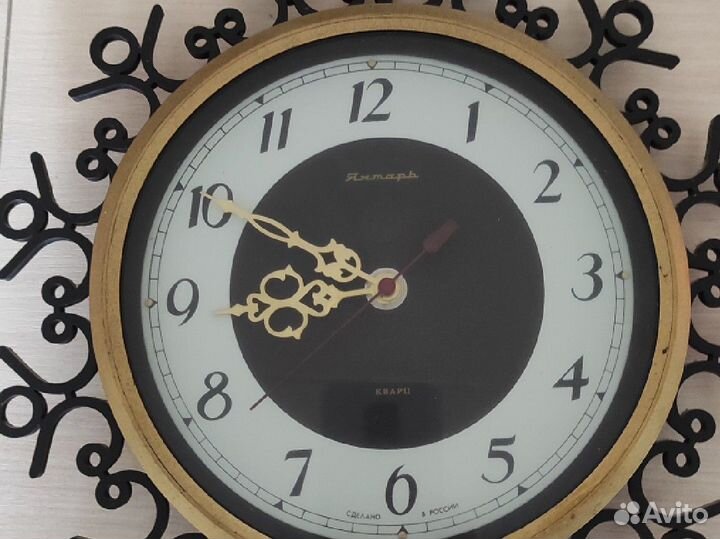 Часы настенные Янтарь рабочие