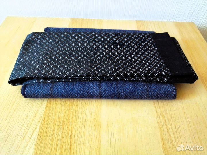 Шарфы теплый в клетку и шелковый деловой стиль