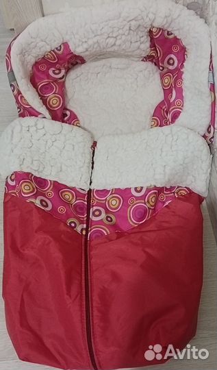 Матрасик меховой в санки