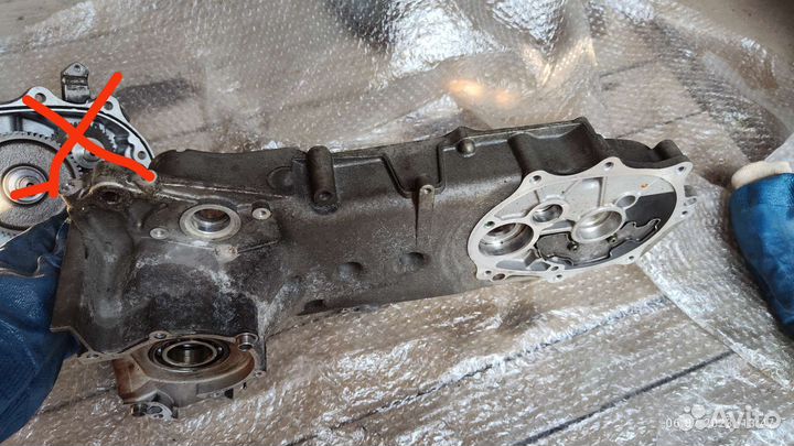 Картер двигателя Suzuki Address 110