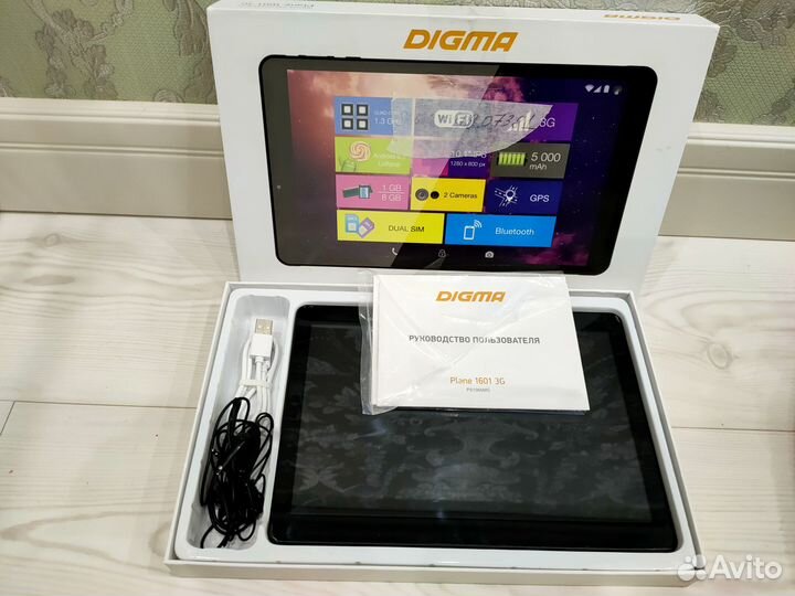 Планшет Digma Plane 1601 3G 10.1