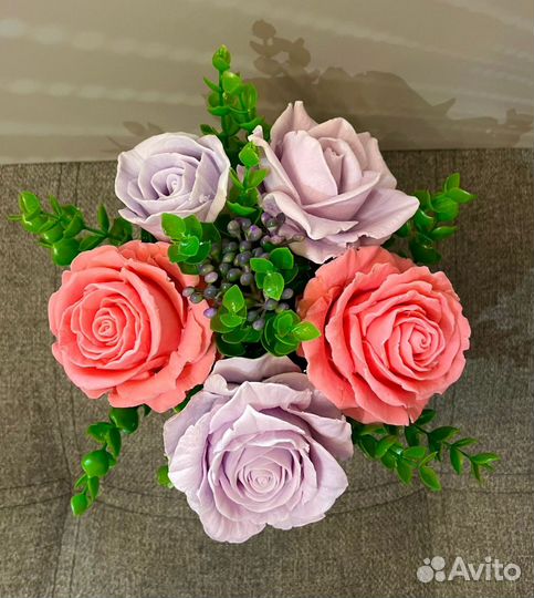 Букет из ароматического мыла