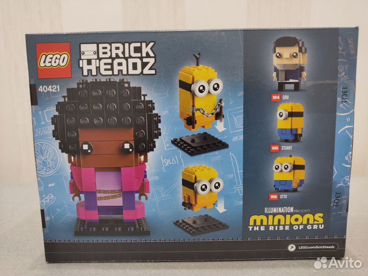 Lego BrickHeadz 40421 Белботтом и Миньоны Новый