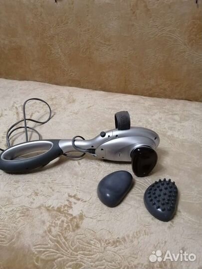 Массажер с насадками, с ик прогревом. Новый
