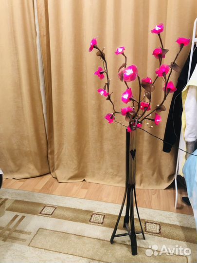 Сакура светящая лампа