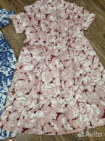 Платья-халаты новые СССР хлопок