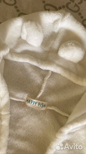 Детский махровый халат 74-80