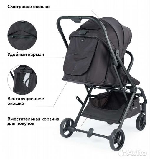 Коляска новая прогулочная happy baby flex 360