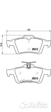Колодки тормозные, передние задние P24148 Brembo
