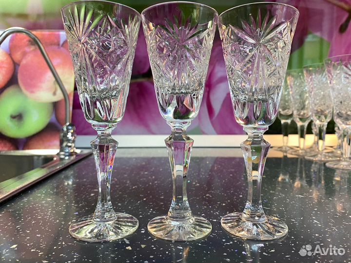 Бокалы Фужеры Рюмки Хрусталь СССР
