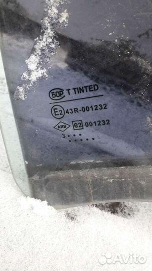 Renault Logan 1 стекло задней левой двери