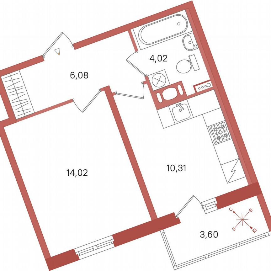 1-к. квартира, 36,2 м², 3/11 эт.