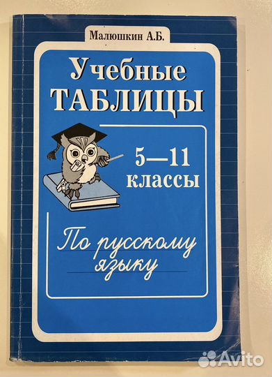 Учебные таблицы по русскому языку 5-11 классы