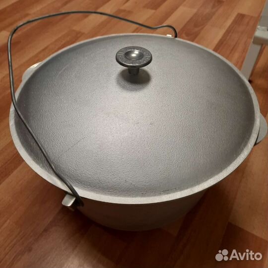 Гусятница, кастрюля-казан алюминиев