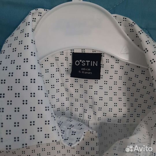 Рубашка ostin 116 (5-6лет)