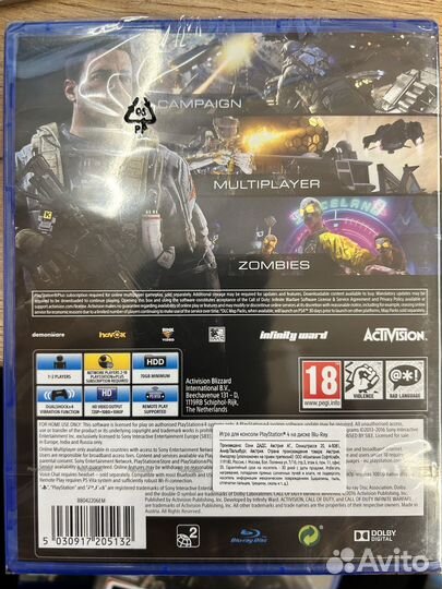 Call of Duty: Infinite Warfare диск для PS4 новый