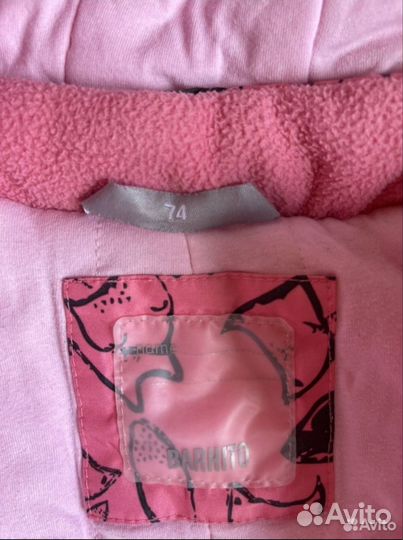 Зимний комбинезон для девочки 74