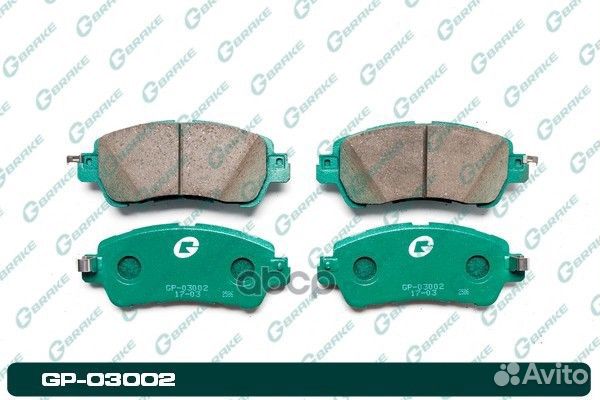 Колодки тормозные GP03002 gbrake