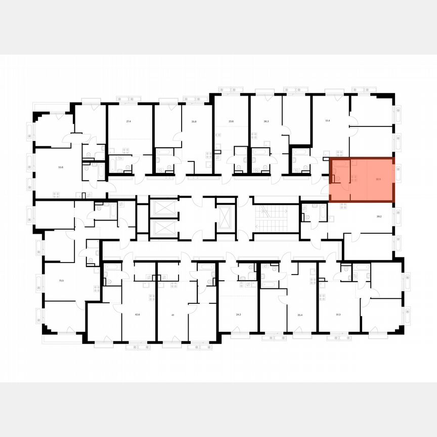 Квартира-студия, 22,5 м², 14/18 эт.